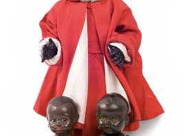 Dolls of English origin, from the 1940s-50s. The larger doll with a sound mechanism, made by the company Pedigree, while the two smaller dolls are made by the company Roddy.