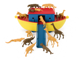 Plastic Noah’s Ark, made by the German company Arnold, from the 1960s